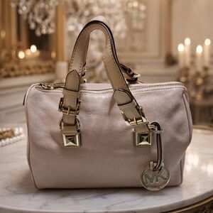 Michael Kors Pink Satchel Bag Crossbody Shoulder MK Purse Baby Pink Handbag